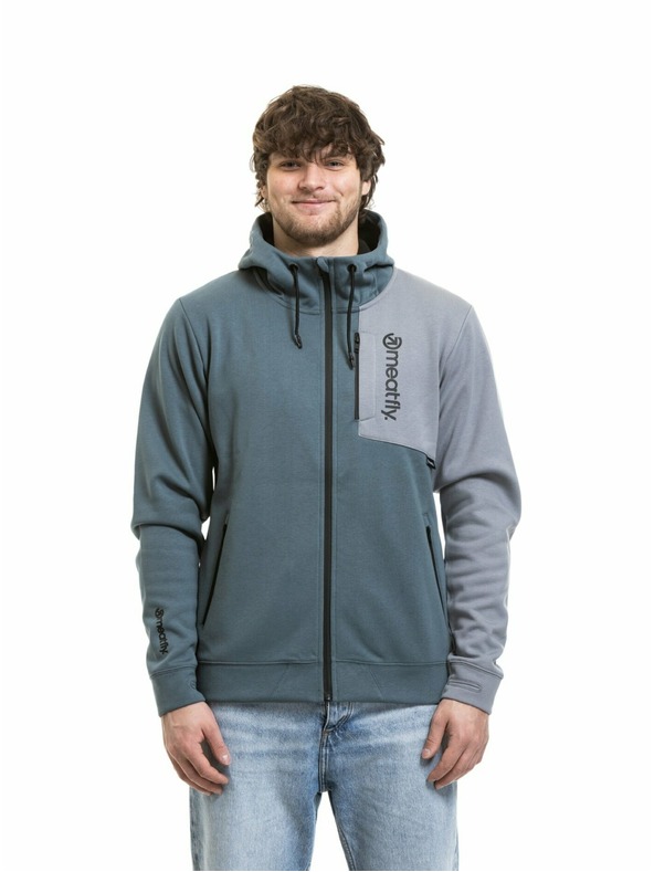 Meatfly Meatfly pánská technická mikina Lightyear Blue Sea / Silver