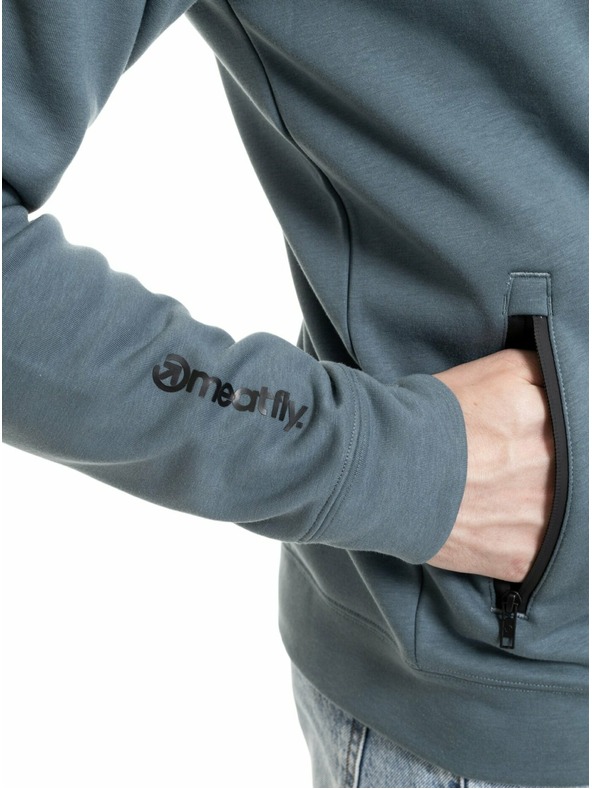 Meatfly Meatfly pánská technická mikina Lightyear Blue Sea / Silver