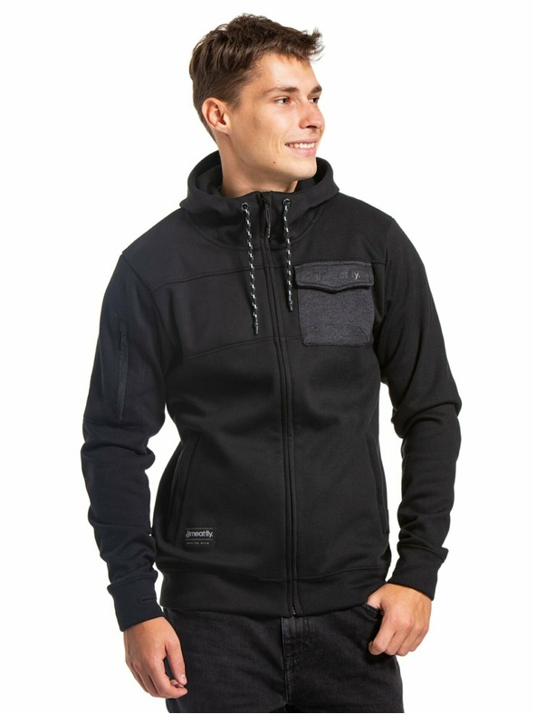 Meatfly Meatfly pánská technická mikina Josh Black