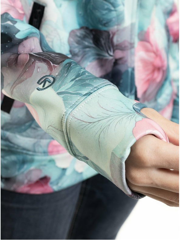 Meatfly Meatfly dámská technická mikina Omni Black / Flower