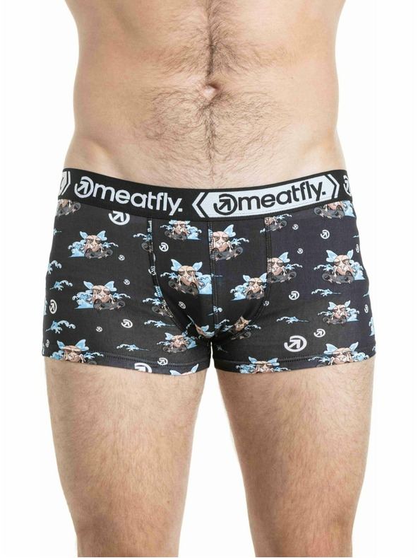 Meatfly Meatfly pánské boxerky Balboa Double Pack SK8 Skeleton / Fly