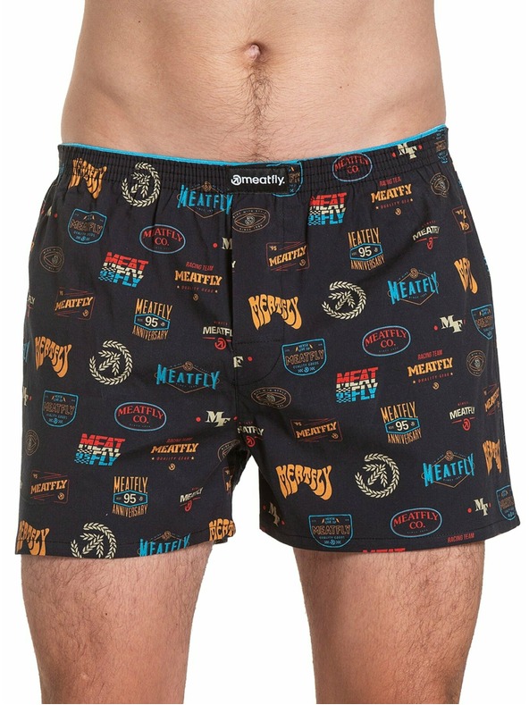 Meatfly Meatfly pánské trenýrky Agostino Double Pack H - Badges