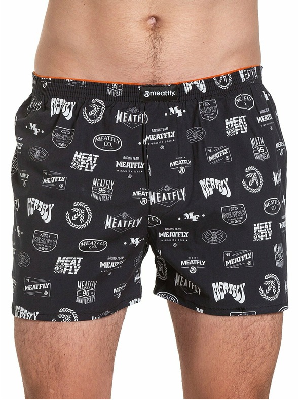 Meatfly Meatfly pánské trenýrky Agostino Double Pack H - Badges