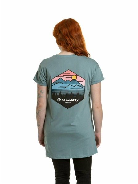 Meatfly Meatfly dámské šaty Senna Sea Green