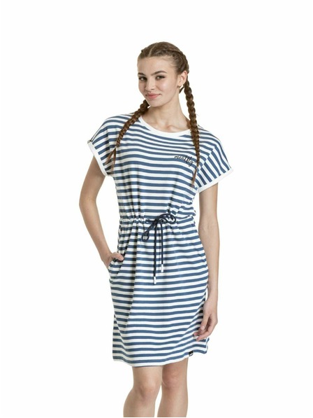 Meatfly Meatfly dámské šaty Lottie Blue Stripes