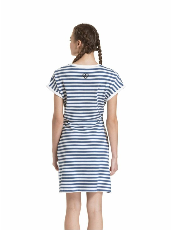 Meatfly Meatfly dámské šaty Lottie Blue Stripes