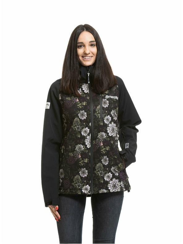Meatfly Meatfly dámská softshell bunda Zaja Black / Straws