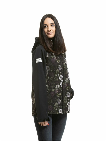 Meatfly Meatfly dámská softshell bunda Zaja Black / Straws