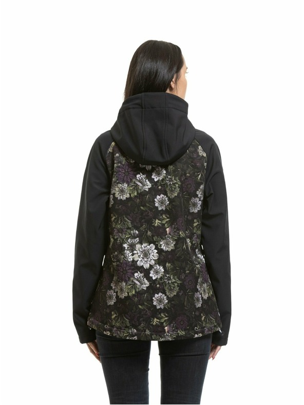 Meatfly Meatfly dámská softshell bunda Zaja Black / Straws