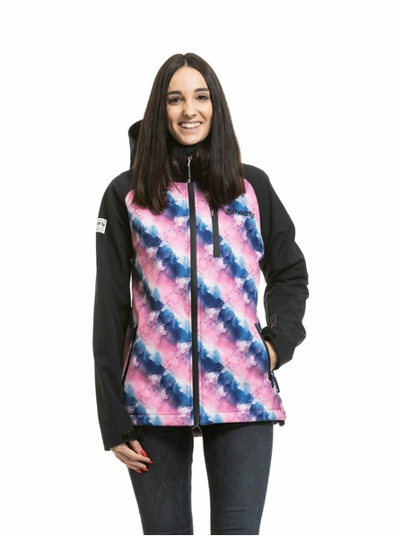 Meatfly Meatfly dámská softshell bunda Zaja Black / Bubbles