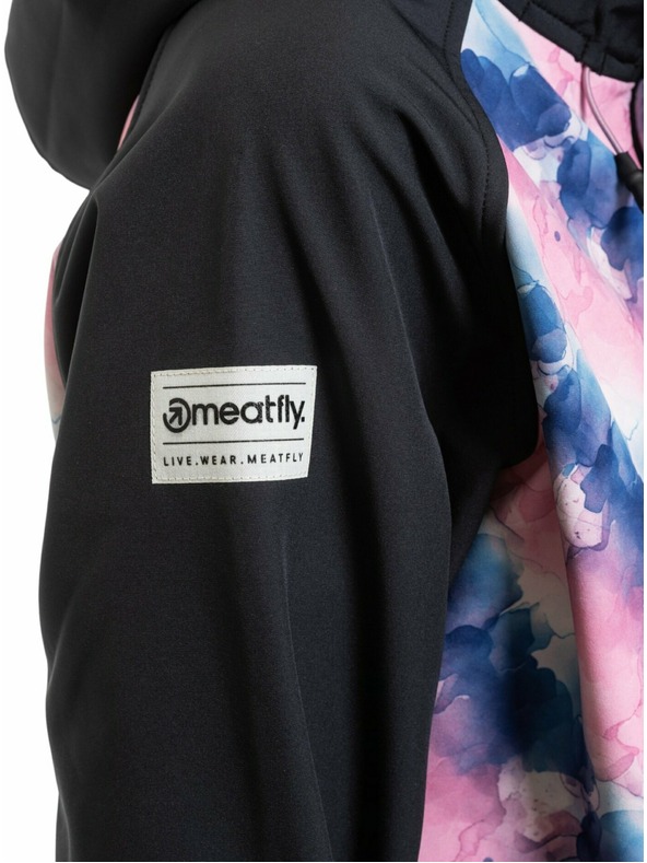Meatfly Meatfly dámská softshell bunda Zaja Black / Bubbles