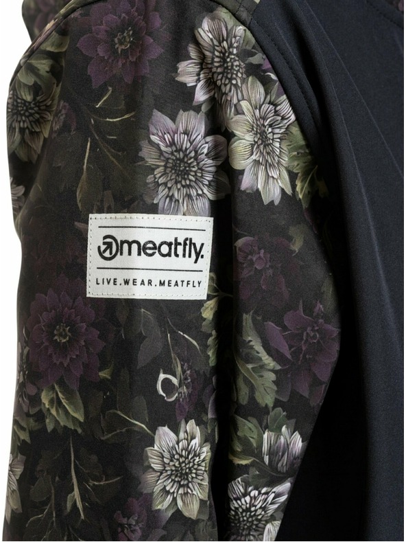 Meatfly Meatfly dámský softshell kabát Thea Straws / Black