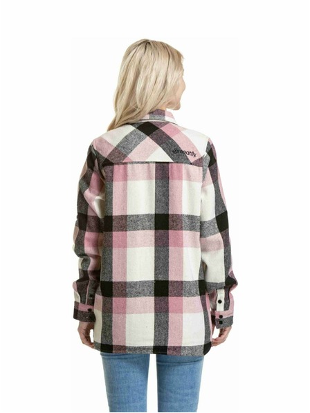 Meatfly Meatfly dámská košile Dora Premium Pink / Brown