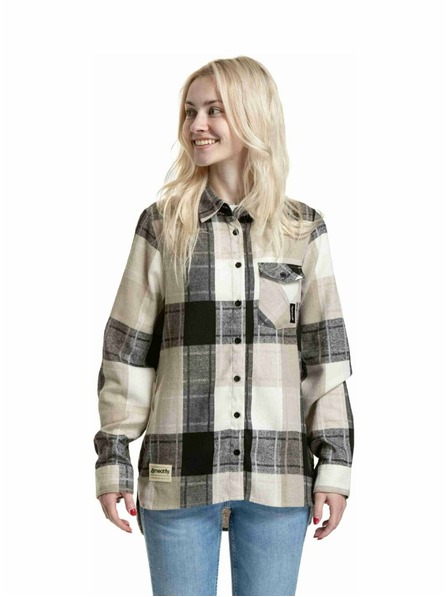Meatfly Meatfly dámská košile Courtney Beige
