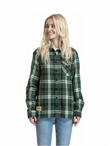 Meatfly Meatfly dámská košile Courtney Dark Green