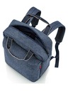 Reisenthel Tmavě modrý pánský batoh Reisenthel Allday Backpack M Herringbone Dark Blue