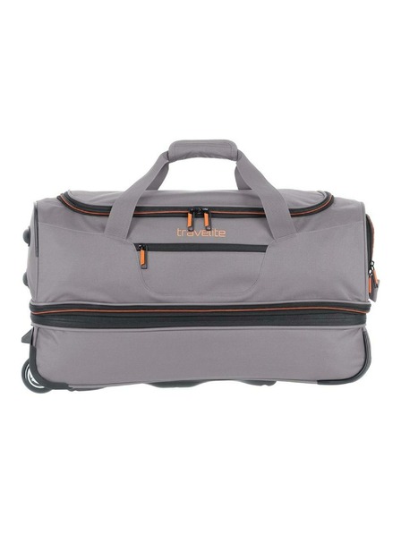Travelite Cestovní taška Travelite Basics Wheeled duffle S - šedo-zelená