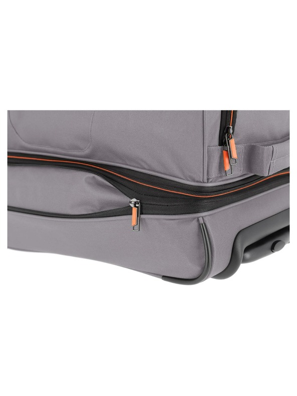 Travelite Cestovní taška Travelite Basics Wheeled duffle S - šedo-zelená