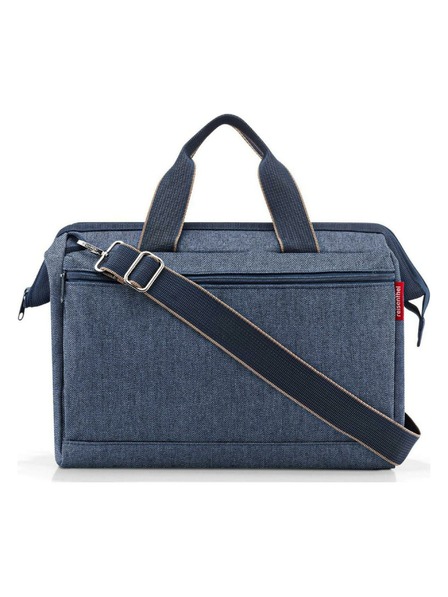 Reisenthel Tmavě modrá cestovní taška Reisenthel Allrounder S Pocket Herringbone Dark Blue