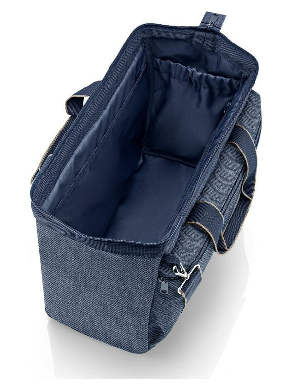 Reisenthel Tmavě modrá cestovní taška Reisenthel Allrounder S Pocket Herringbone Dark Blue