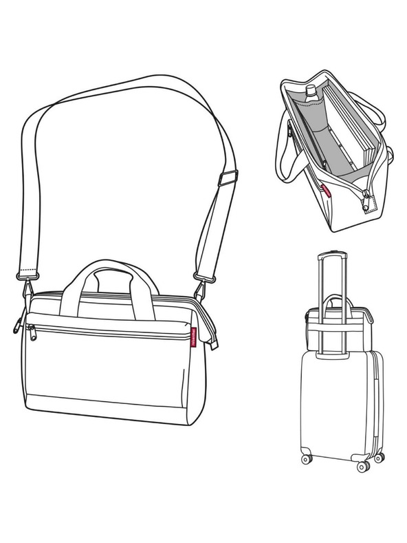 Reisenthel Tmavě modrá cestovní taška Reisenthel Allrounder S Pocket Herringbone Dark Blue