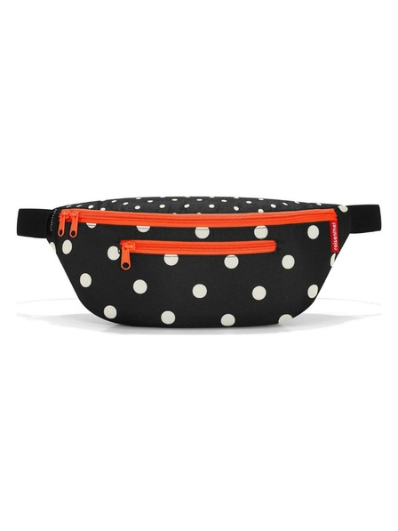 Reisenthel Červeno-černá dámská puntíkovaná ledvinka Reisenthel Beltbag M Mixed Dots