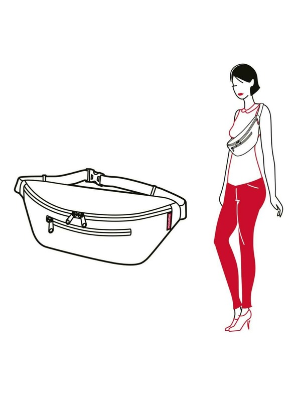 Reisenthel Červeno-černá dámská puntíkovaná ledvinka Reisenthel Beltbag M Mixed Dots