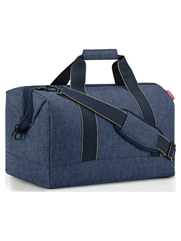 Reisenthel Tmavě modrá cestovní taška Reisenthel Allrounder L Herringbone Dark Blue