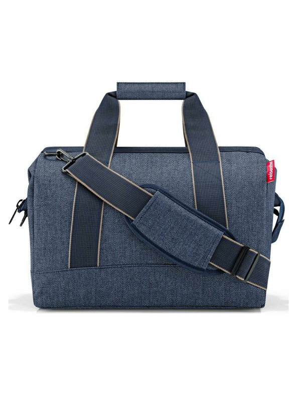 Reisenthel Tmavě modrá cestovní taška Reisenthel Allrounder L Herringbone Dark Blue