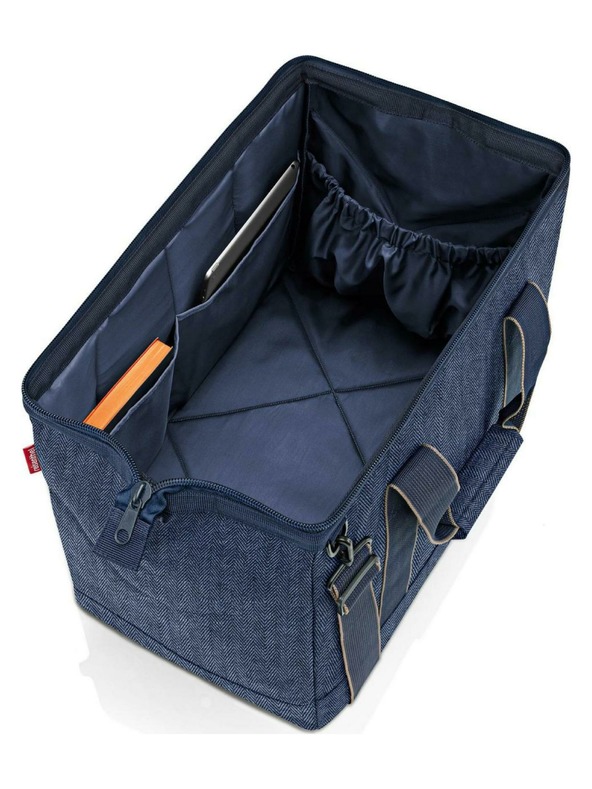 Reisenthel Tmavě modrá cestovní taška Reisenthel Allrounder L Herringbone Dark Blue