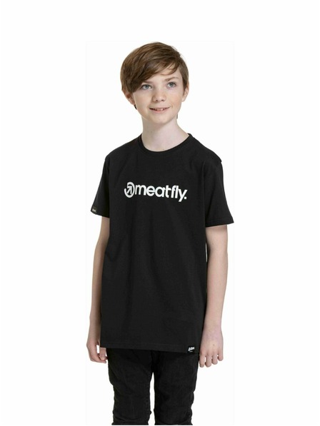 Meatfly Meatfly dětské tričko Bart Black | Černá | Velikost 146 | 100% bavlna