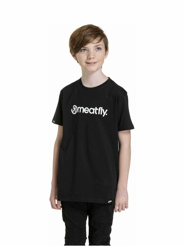 Meatfly Meatfly dětské tričko Bart Black | Černá | Velikost 146 | 100% bavlna
