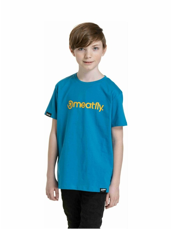 Meatfly Meatfly dětské tričko Bart Funky Blue | Modrá | Velikost 146 | 100% bavlna