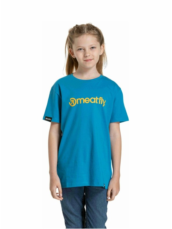 Meatfly Meatfly dětské tričko Bart Funky Blue | Modrá | Velikost 146 | 100% bavlna