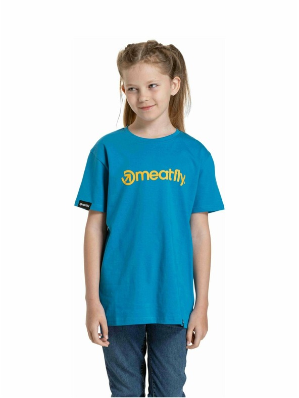 Meatfly Meatfly dětské tričko Bart Funky Blue | Modrá | Velikost 146 | 100% bavlna