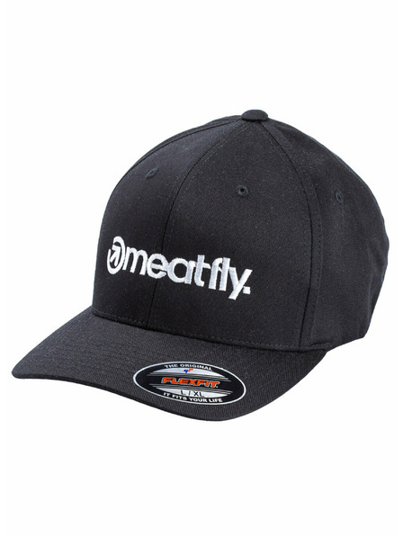 Meatfly Meatfly Brand Flexfit Black | Černá | Velikost