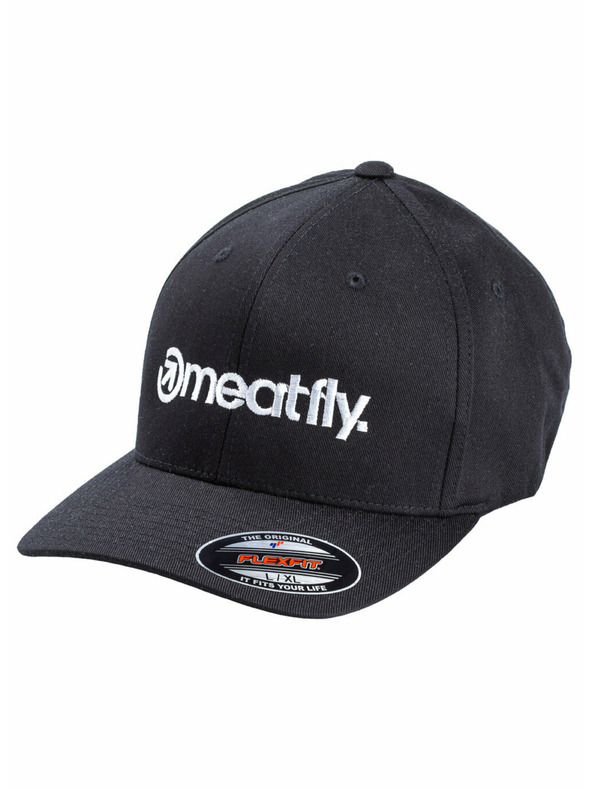 Meatfly Meatfly Brand Flexfit Black | Černá | Velikost