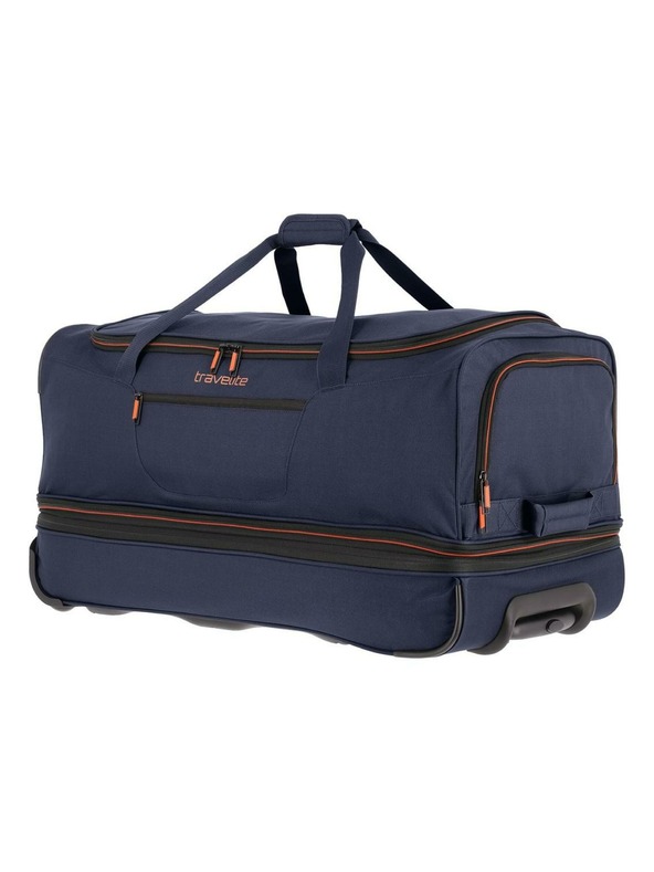 Travelite Cestovní taška Travelite Basics Wheeled duffle L Navy/orange