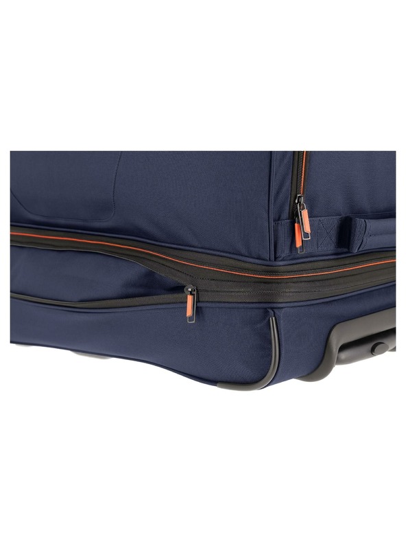 Travelite Cestovní taška Travelite Basics Wheeled duffle L Navy/orange