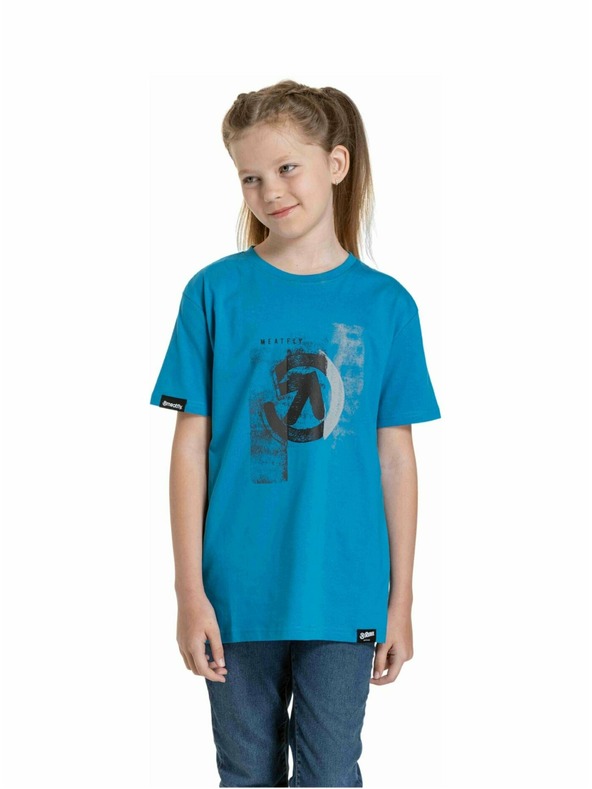 Meatfly Meatfly dětské tričko Artee Funky Blue | Modrá | Velikost 158 | 100% bavlna