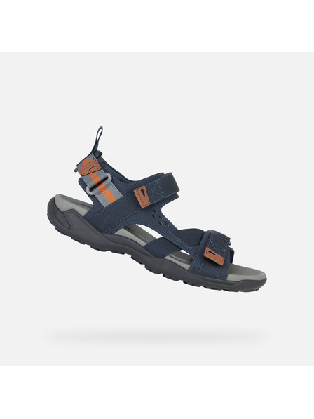 Geox Tmavě modré pánské sandály Geox Terreno + Grip