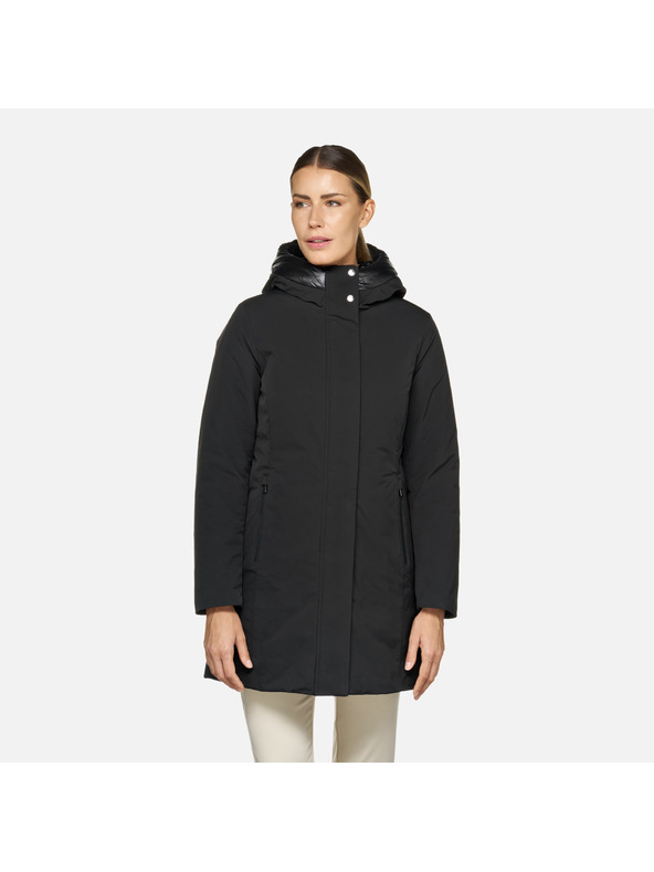 Geox Černá dámská parka Geox Spherica