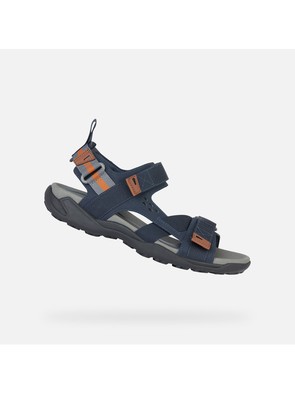 Geox Tmavě modré pánské sandály Geox Terreno + Grip