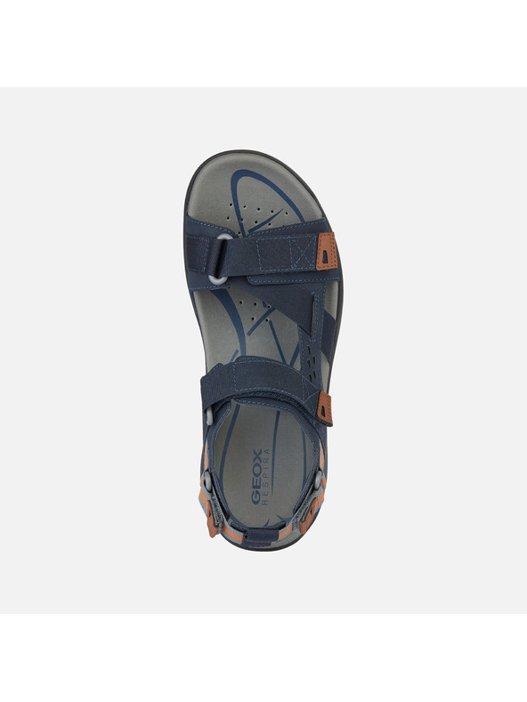 Geox Tmavě modré pánské sandály Geox Terreno + Grip