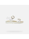 Geox Bílé dívčí sandály Geox Sandal Costarei