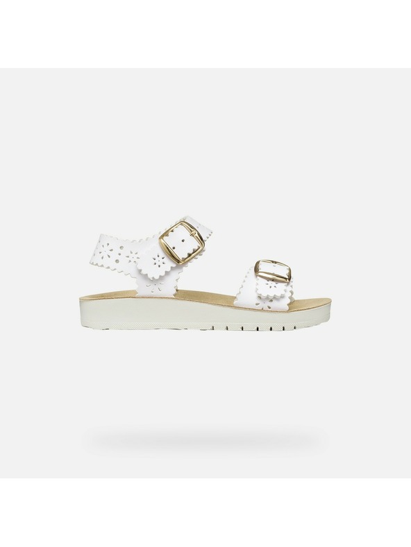 Geox Bílé dívčí sandály Geox Sandal Costarei