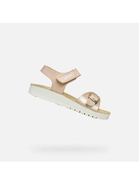 Geox Světle růžové dívčí sandály Geox Sandal Costarei