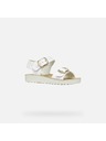 Geox Bílé dívčí sandály Geox Sandal Costarei