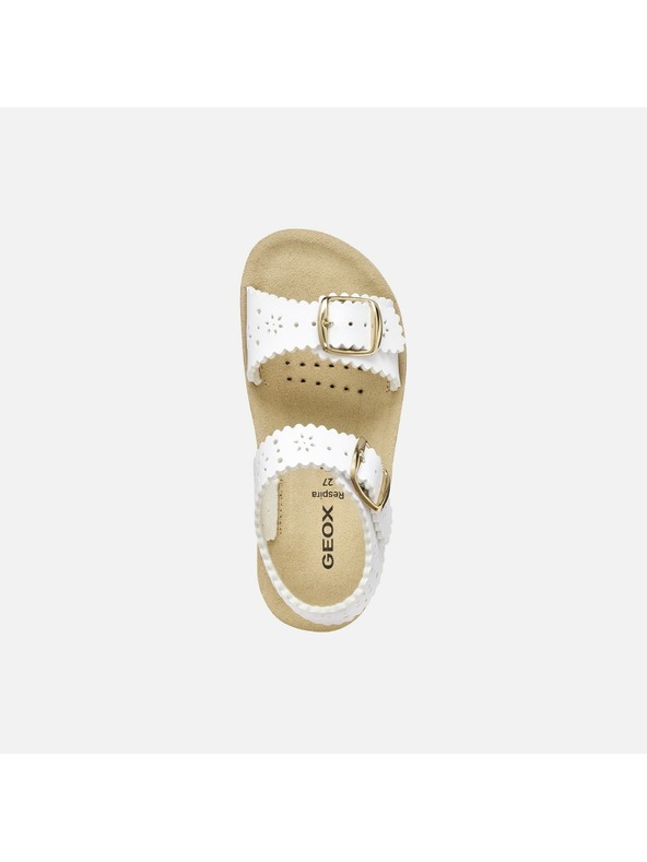 Geox Bílé dívčí sandály Geox Sandal Costarei