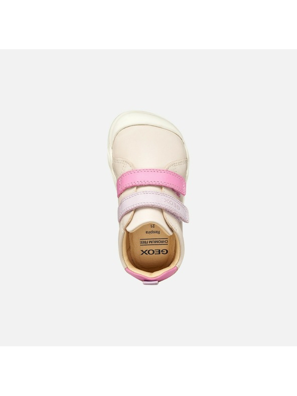 Geox Světle růžové dívčí barefoot tenisky Geox Steppieup